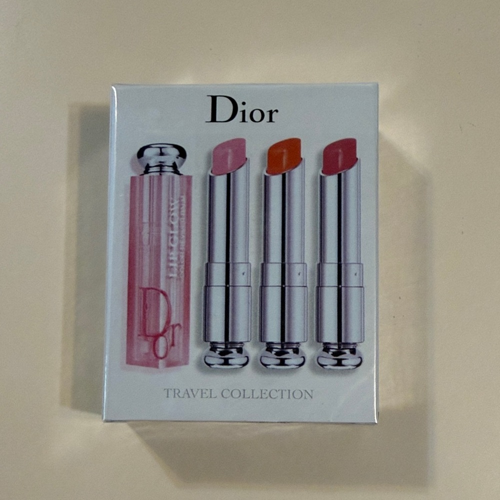 Dior Lip Glow Trio Set - Pink, Orange, Red